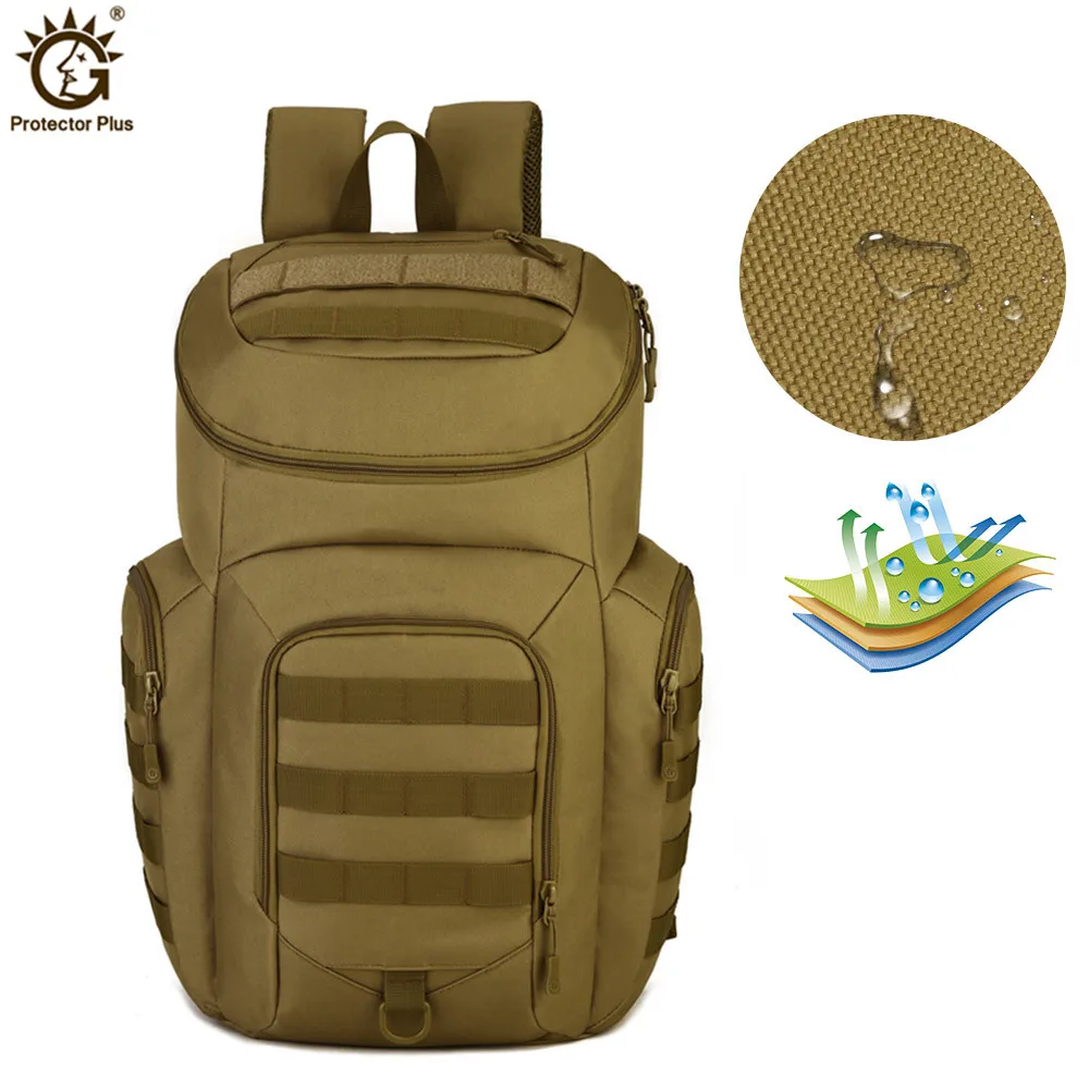 Marca 40L de Nylon impermeable militar mochilas para Molle asalto del ejército Mochila bolsa de viaje para los hombres las mujeres Mochila Escolar S420
