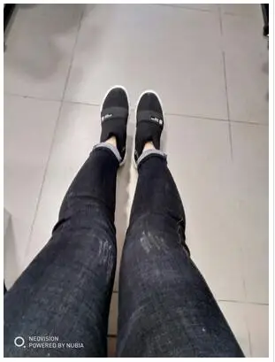 2019 Джинсы женские черные узкие с низкой посадкой Джинсы 100% хлопок джинсы узкие брюки-карандаш полная длина винтажные молнии джинсы 535