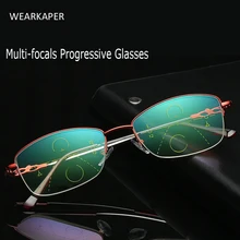 WEARKAPER модные многофокальные прогрессивные очки для чтения, женские очки для пресбиопики, диоптрийные очки, женские+ 1,0-3,5