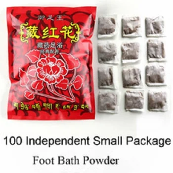 

100pcs Foot Bath Powder Natural Herb Chinese Medicine Foot SPA Bubble Body Skin Care Detox Saffron Antiperspirants healthy 550g