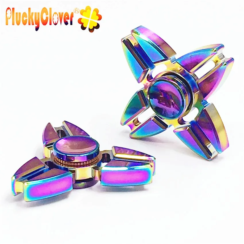 1 шт. металлический Спиннер для аутизма с четырьмя углами|spinner toy|top toytoy top |