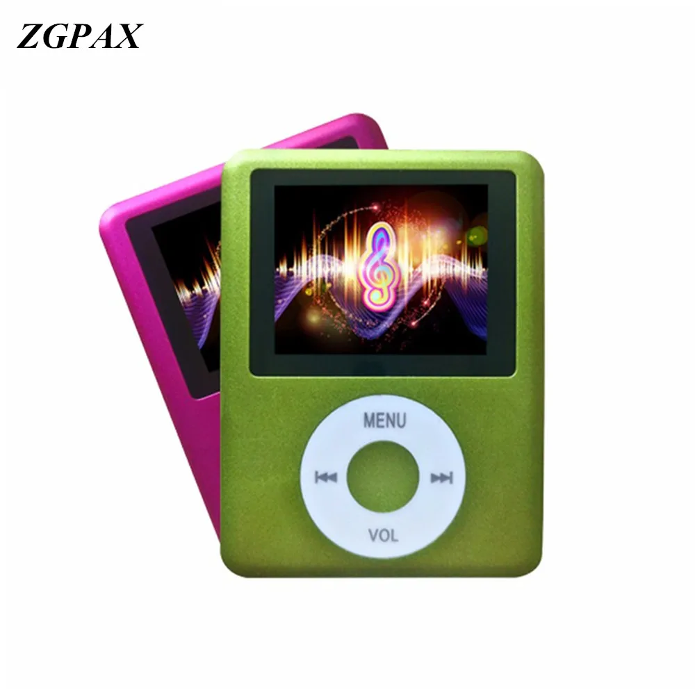 ZGPAX тонкий 3th MP4 Плеер 1,8 дюймов 1," цифровой ЖК-дисплей Экран музыкальный плеер FM радио видеоигры фильм плеер для просмотра фотографий для чтения электронных книг