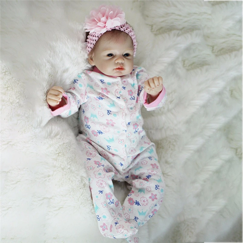 22inch Silicone Reborn Doll Newborn Babies Doll Lifelike Bebe Reborn Realista Juguetes Babies Brinquedos For Girl Birthday Gift Dolls Aliexpress