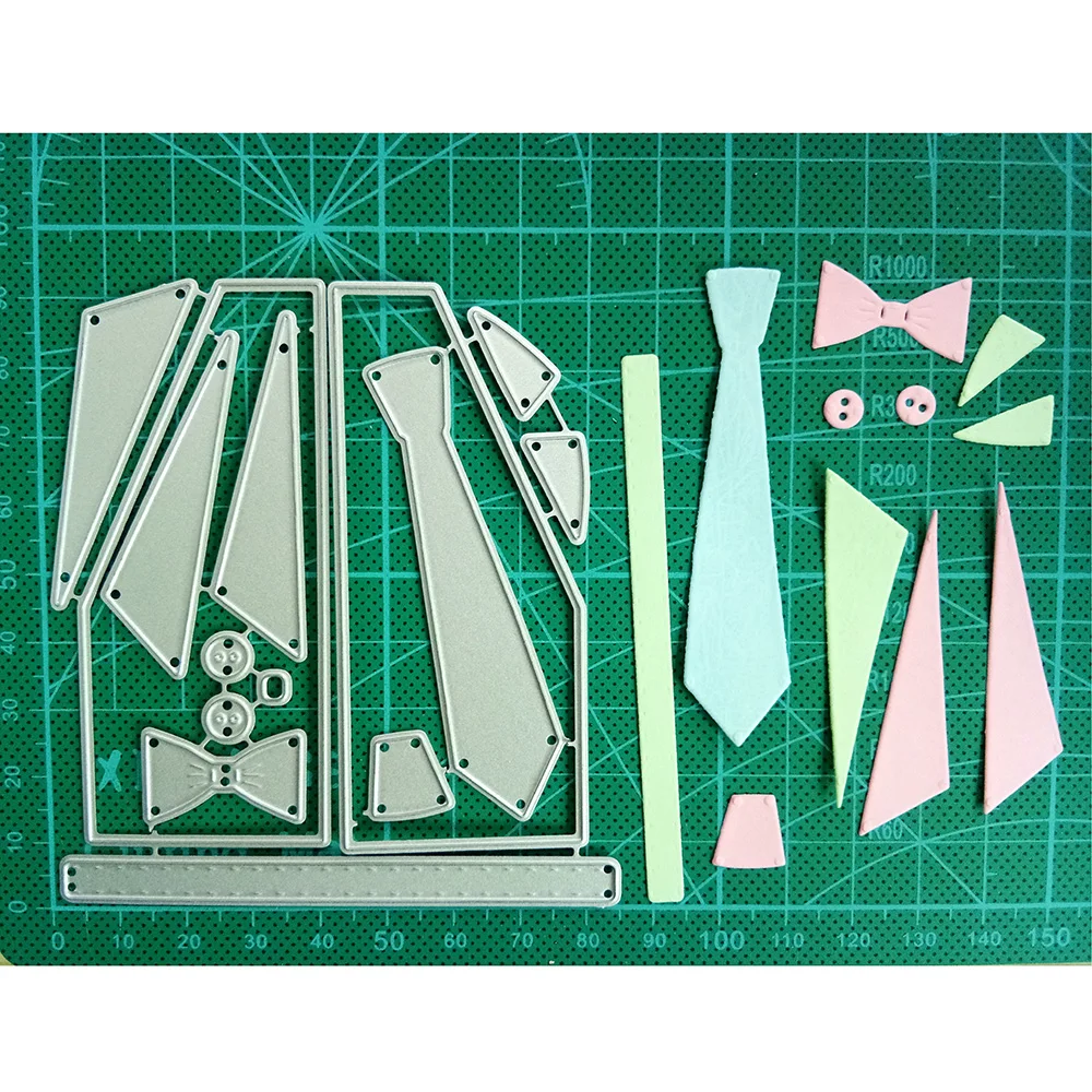 

Swovo Metal Cutting Dies Men's tie Stencils For DIY Scrapbooking Embossing Paper Cards Die Cuts Photo Album Making Craft