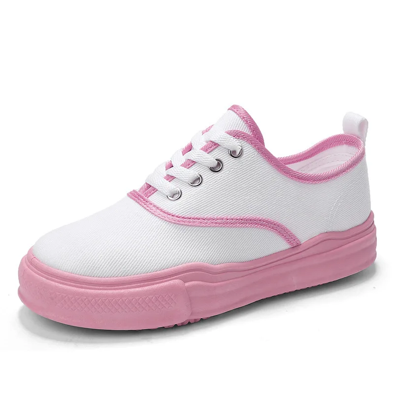 

Summer New Canvas Skateboarding Shoes Women's Korean Version of The Trend Fashion Pink Sports Sneakers Zapatillas Mujer