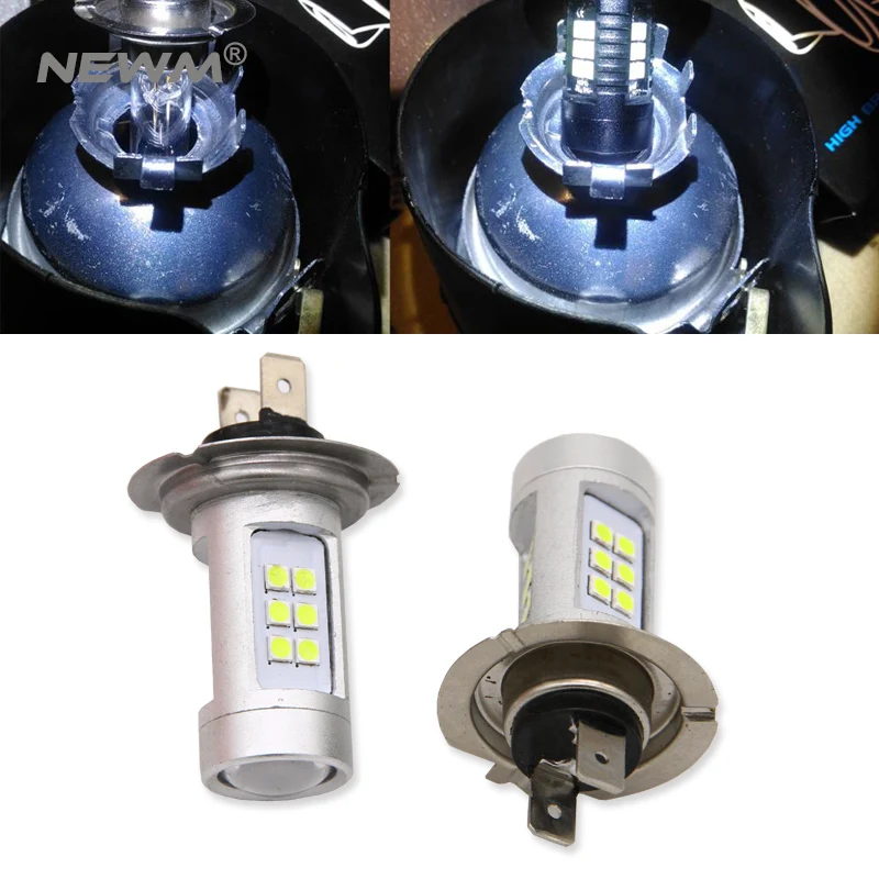 H7 LED Lamp Super Bright Car Fog Lights 12V 6000K White Car Driving DRL Daytime Running Light