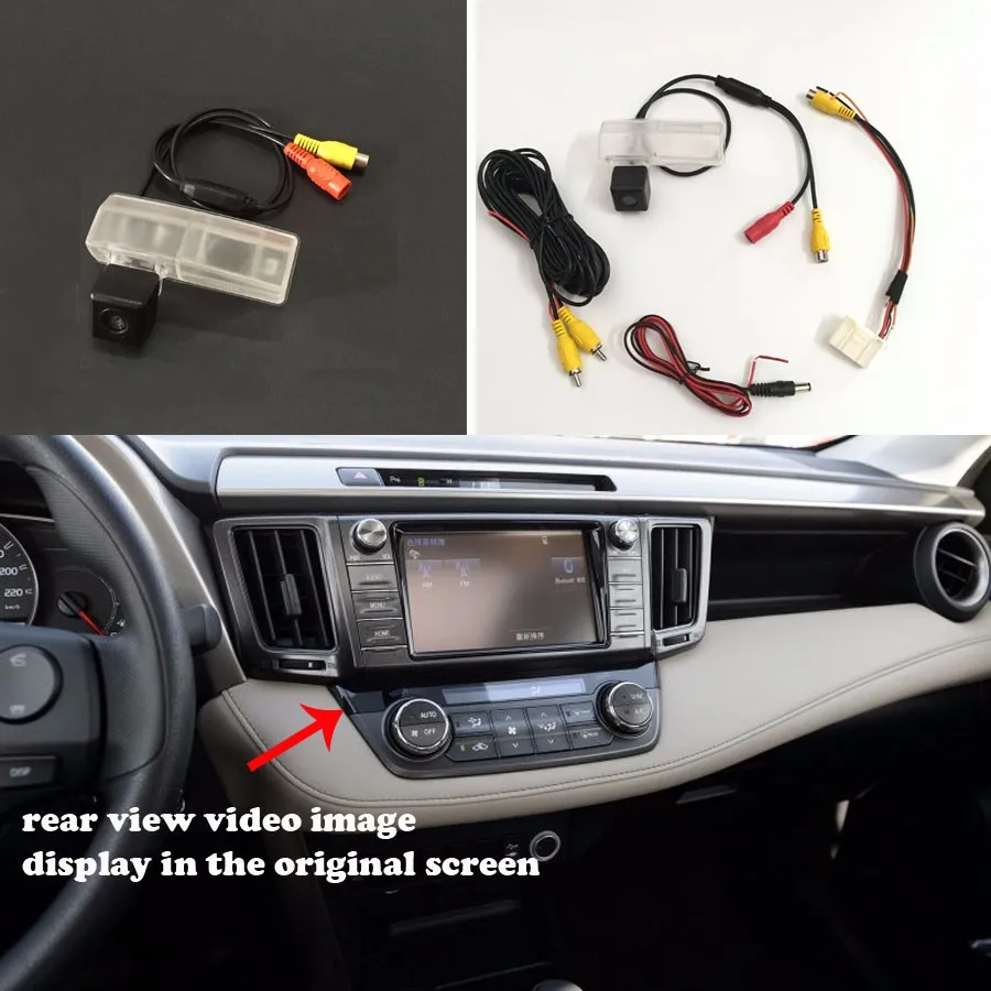 Для Toyota RAV4 RAV 4 XA40 2013~ /RCA и экран, совместимая камера заднего вида/камера заднего вида