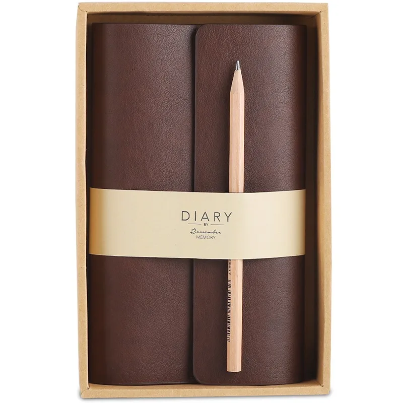 

Deli Vintage Leather Travel Notebook 2019 New Business Notebook Office Notebooks Diary Meeting Diary Business Notebook