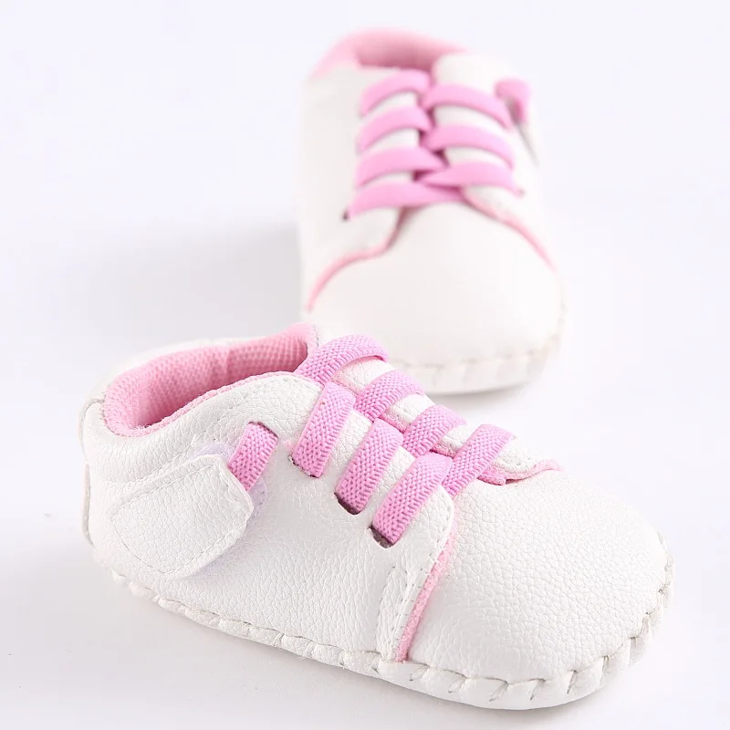 Cute Baby Boys Shoes PU Leather Boy Girls Soft Sole Non-Slip Magic Tape Spring Autumn Infant Casual Prewalker Baby First Steps