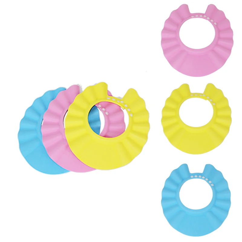 

Thickening children 's shampoo cap baby high elastic adjustable EVA bath cap baby shampoo cap waterproof shampoo