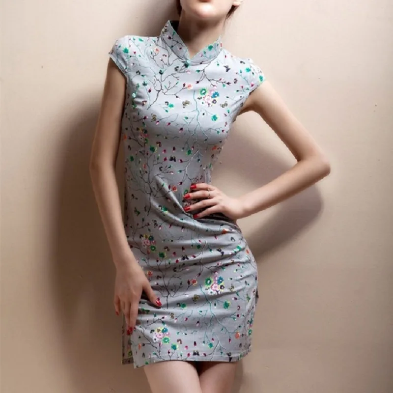 Женский Чонсам 5XL 4XL Shanghai Tang Qipao для вечеринки