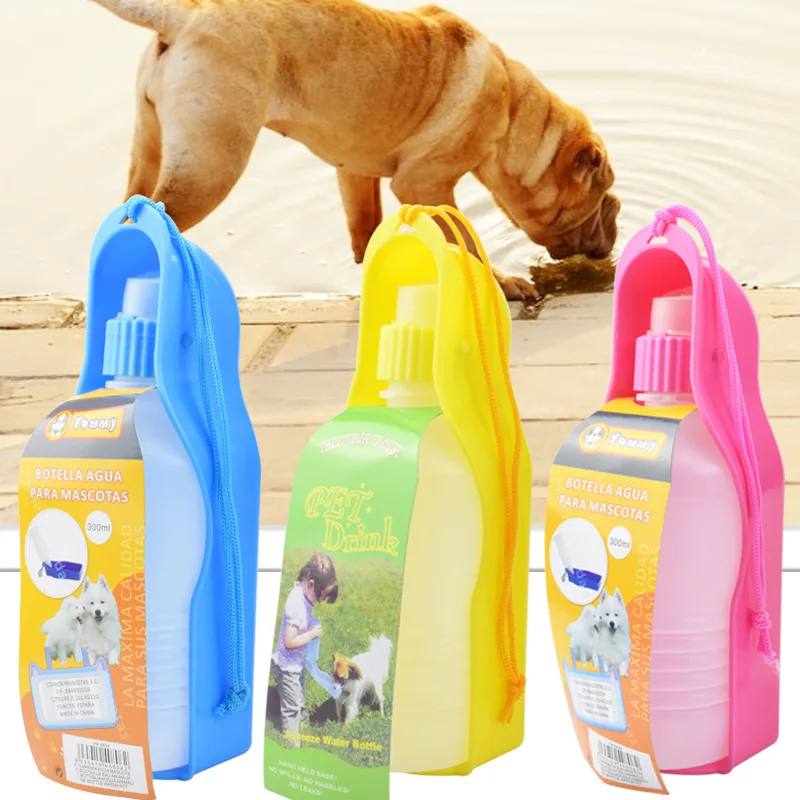 300ml Random Color Portable Dog Cat Pet Feeding Bottle of Drinking