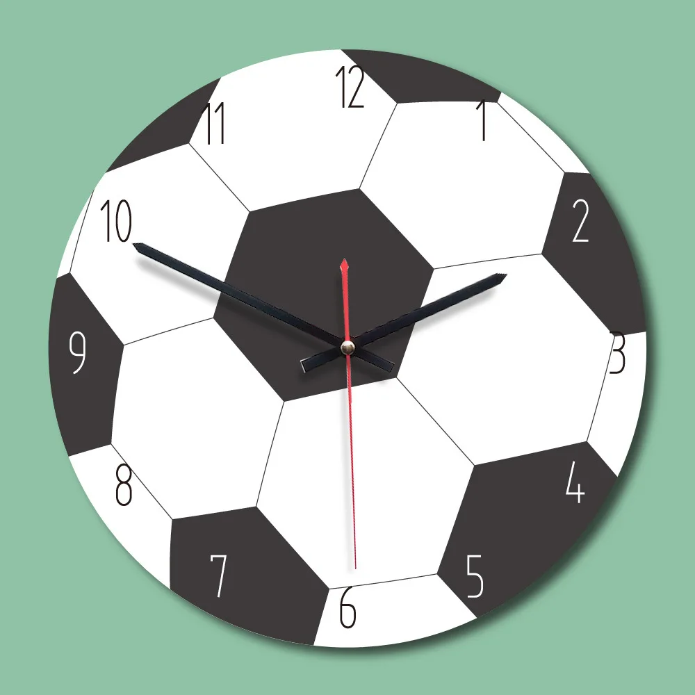 

Cartoon Football Basketball Golf Shape Wall Clock Home Room Decor Creative Clock Child Kids Girls Gifts