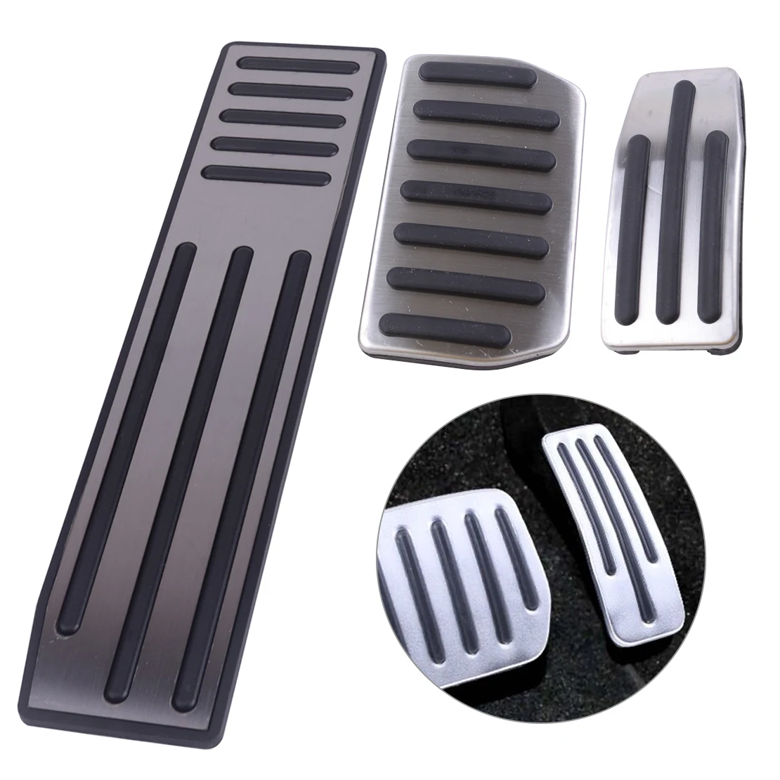 

Sport Non-Slip Gas Fuel Brake Pedal Accelerator Pad Footrest Cover Cap Stainless Steel Fit For Tesla Model S X 2016 2017 2018