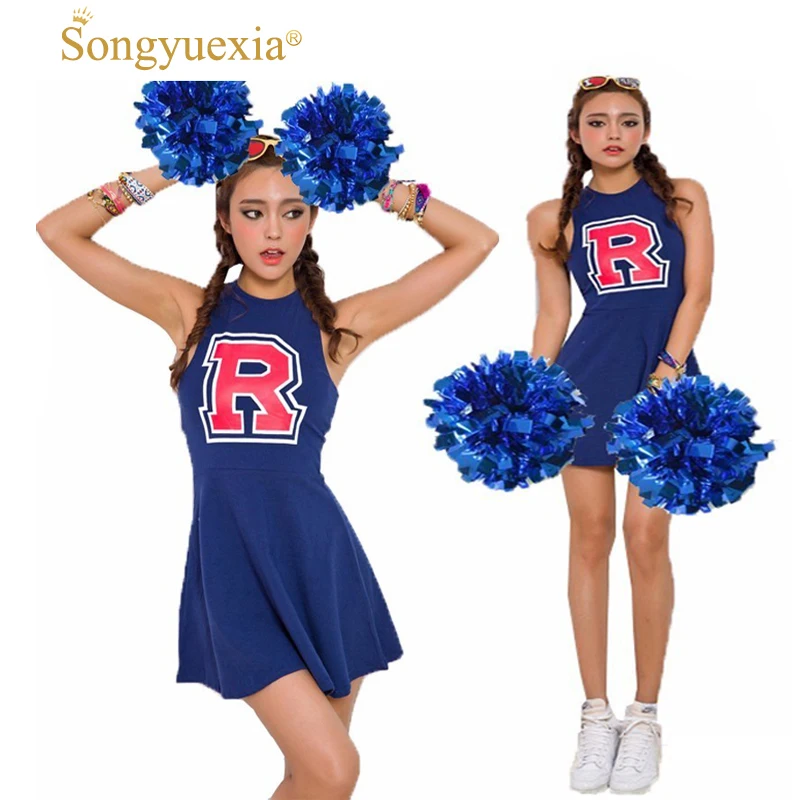 

SONGYUEXIA Woman Aerobics Cheerleading Clothing Show Clothes A New Song Singing It Frequently In Public Cheeleading Costumes