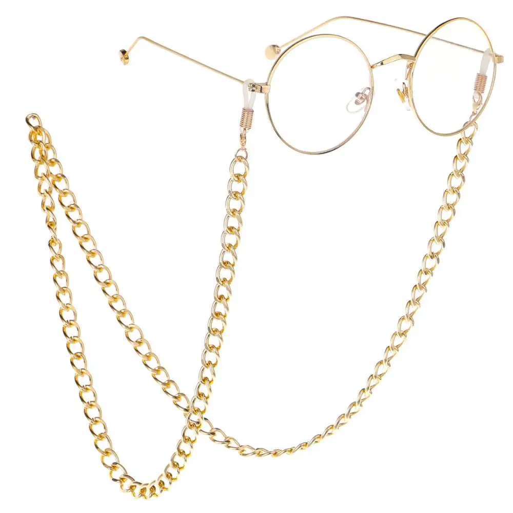 

Eyeglass Lanyard Just a Plain Chain Black Grips Glasses Holder Eyeglass Chain for Men Women