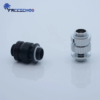 

Freezemod computer pc water cooler fitting graphics card SLI G1/4 adapter retractable double external thread (17-22mm). BSSJT-16