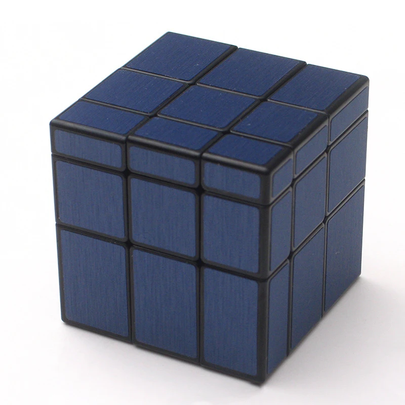 Moyu MofangjiaoShi ветряная мельница 3x3 зеркальный куб серебристо-золотой куб обучающая игрушка Cubo Magico идея подарка Прямая - Цвет: blue
