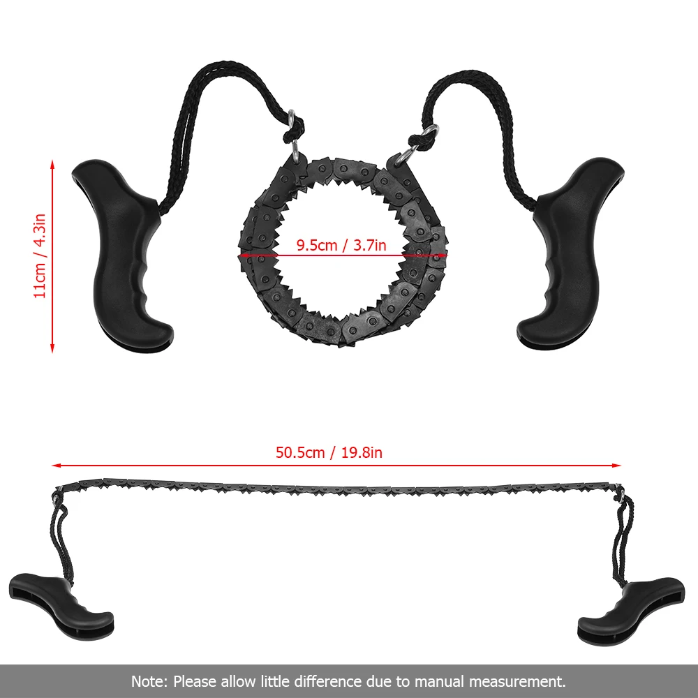 Складная цепная пила зубчатая цепная пила ручная стальная Проволока Пила ручная походная Охота аварийный инструмент выживания