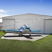 Широкая пролет стальная конструкция ангар здания самолета Крытая панель крыши