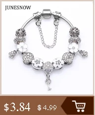 Роскошный бренд, женский браслет, уникальный серебряный кристалл, очаровательный браслет для женщин, подходит для pan, браслеты и браслеты, ювелирное изделие, подарок