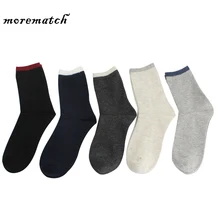 Morematch мужские хлопковые короткие носки новые стили Черные Бизнес Мужские Носки дышащие осень зима термо для мужчин