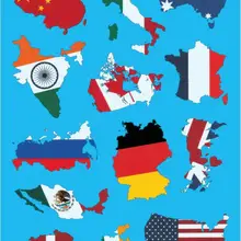 Горячая карта мира флаг на ПВХ водонепроницаемый ноутбук планшет кожа Наклейка для Macbook Pro Ноутбук наклейка