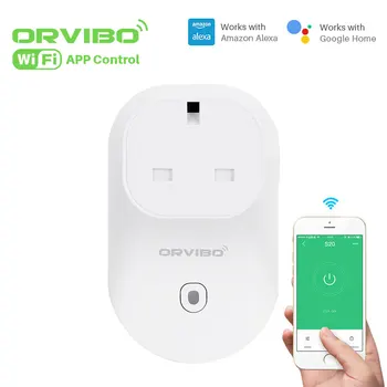 

Orvibo B25 Smart WiFi Socket UK Plug Power Meter Monitor Wireless Outlet Voice Intelligent Control APP Control By IOS Android