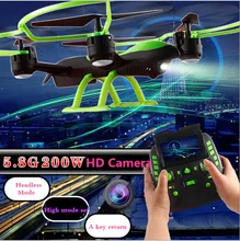 1331 W grande RC Drone 4CH 2.4G 2MP 5.8G FPV en tiempo Real actitud de transmisión, Una Tecla de Retorno de presión Modelo de Avión Juguetes vs X8G