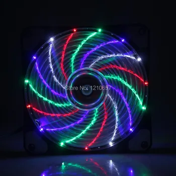 

1pieces 120mm x 25mm 12025S PC Computer Case 3Pin 4Pin Colorful DC 12V Colorful LED Brushless Cooling Fan