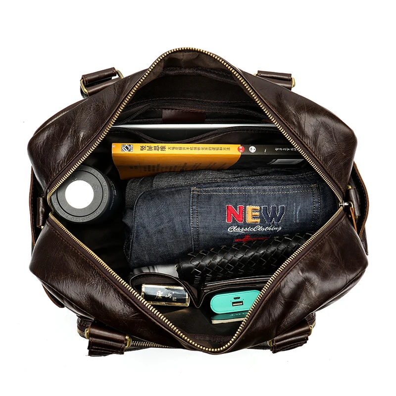 2019 Новый натуральной кожи для мужчин's дорожные сумки большой ёмкость мужчин курьерские Сумки Туристические сумки для путешествий бренд