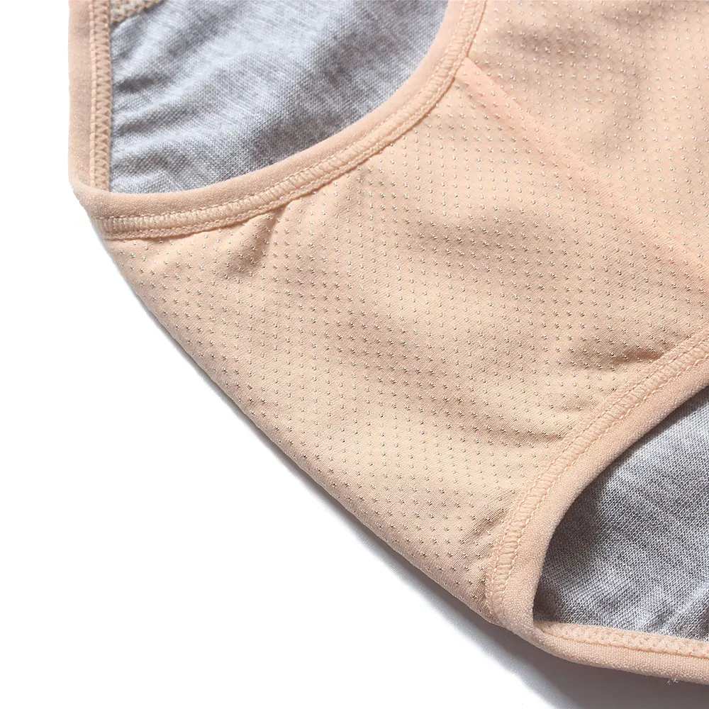 Underwear Women Cotton Period Panties Solid Leak Proof Briefs Menstrual Panties High Waist Physiological Seamless Briefs Female