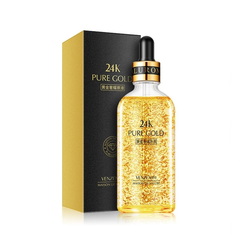 

24K Gold Face Serum Anti Wrinkle Anti Aging Moisturizing Firming Skin Hyaluronic Acid Essence Face Whitening Skin Care POFZ12505