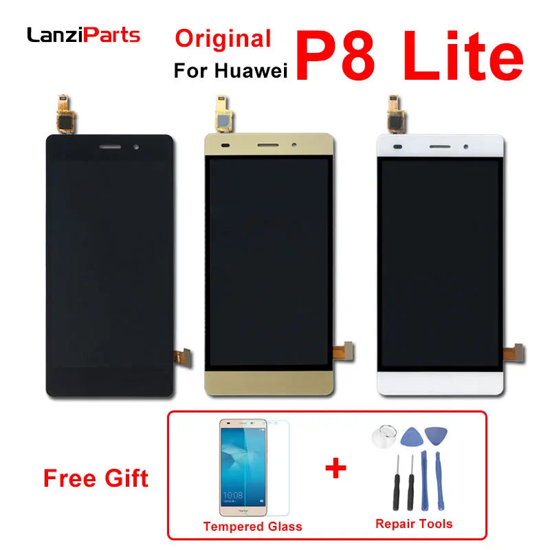 

Original LCD with Frame for Huawei P8 Lite LCD Display Touch Screen Digitizer Assembly 5 inches for Huawei P8 Lite LCD