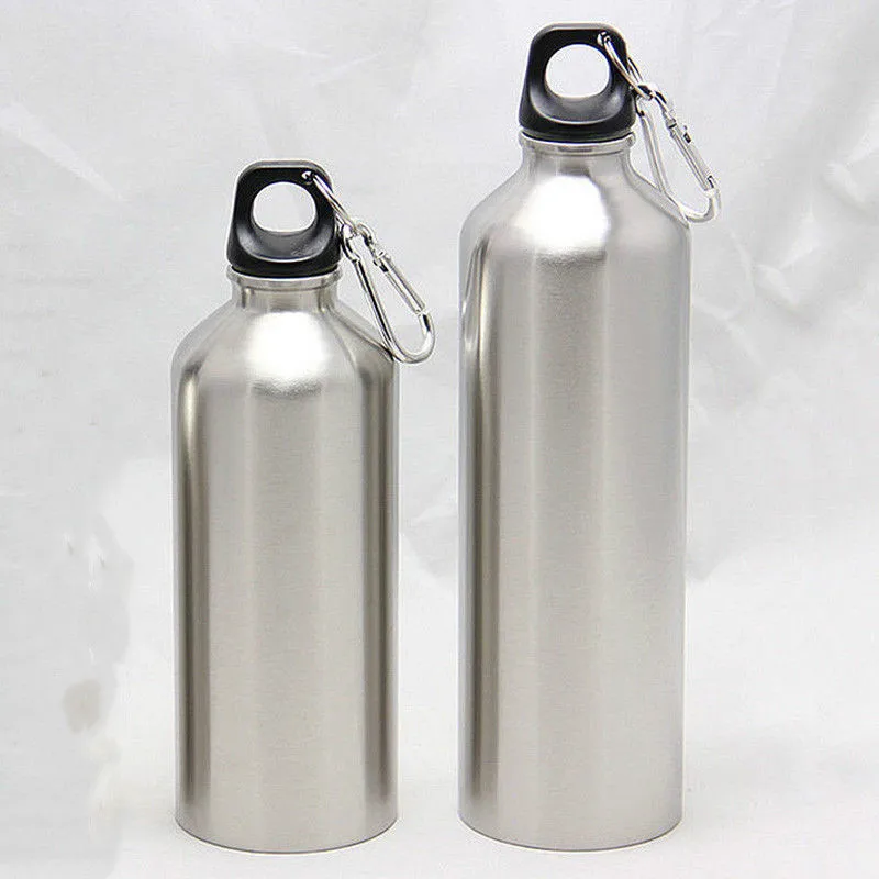 750ML or 500ML Sliver Water aluminum Double Vacuum Insulated Bottle water bottle sports water bottle sports bottle stainless steel water bottle