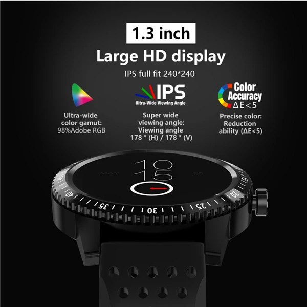 T1 Smartwatch IP67 Wearable Device Heart Rate Monitor Watch Smart Watches Wristband Smart Band Waterproof Men Father's Day Gift