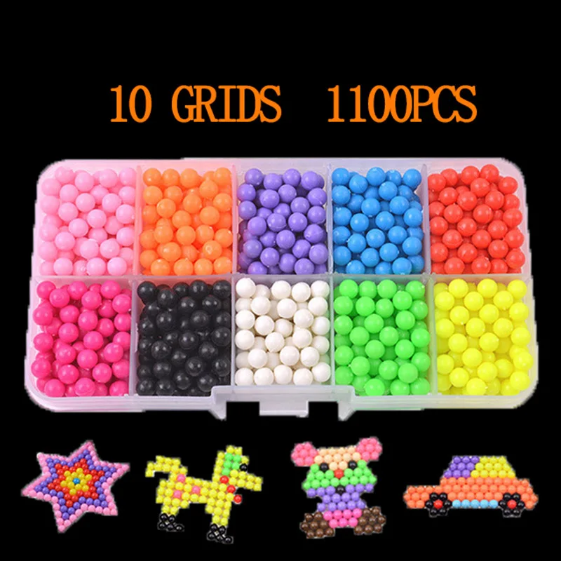 6000 pcs DIY Magic beads Animal Molds Hand Making 3D Puzzle Kids Educational beads Toys for Children Spell Replenish 13