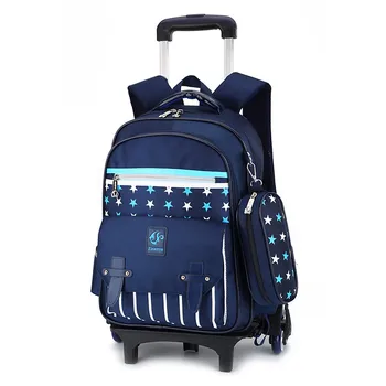 

Wheeled School Backpack Wheels Kids Travel Trolley Bag School Bag kids Children School Bags girls boys Detachable Mochila Escola