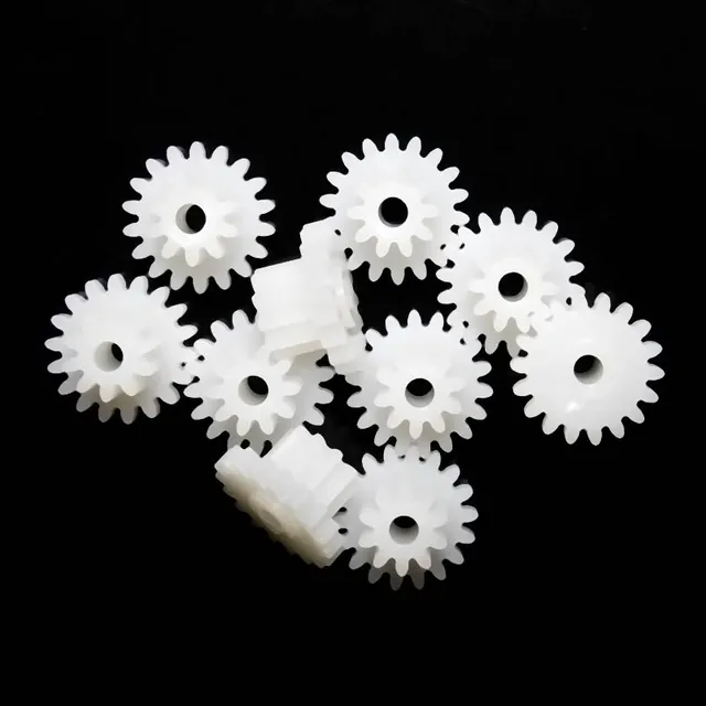 10PCS/Lot POM Plastic 0.5M 18102A Double Deck Gear Wheel Plastic Gears