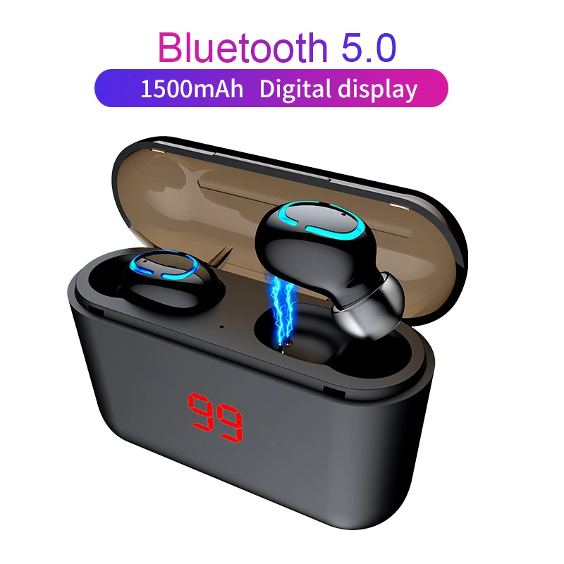 

Bluetooth 5.0 Earphone TWS Wireless Headphones Blutooth Earphones Handsfree Sports Earbuds Noise Cancelling Gaming Headset
