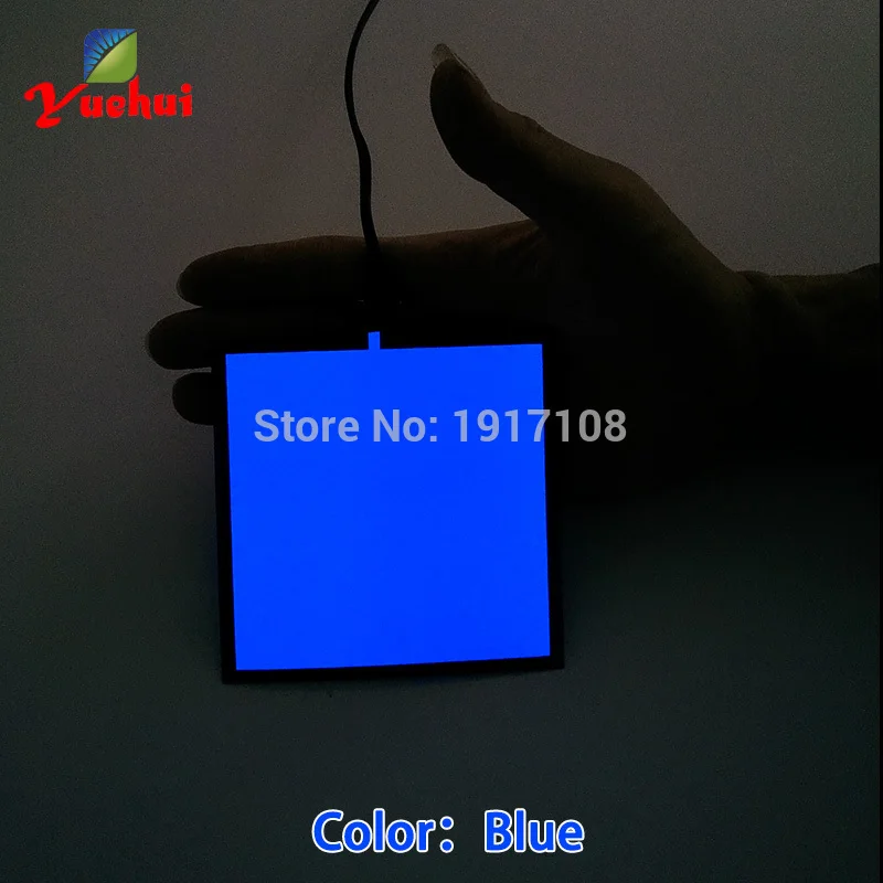 6 цветов на выбор 10X10 см EL лист EL панель для экрана, праздника, автомобиля, дома, модели, праздничные и вечерние DIY украшения без водителя - Цвет: Blue