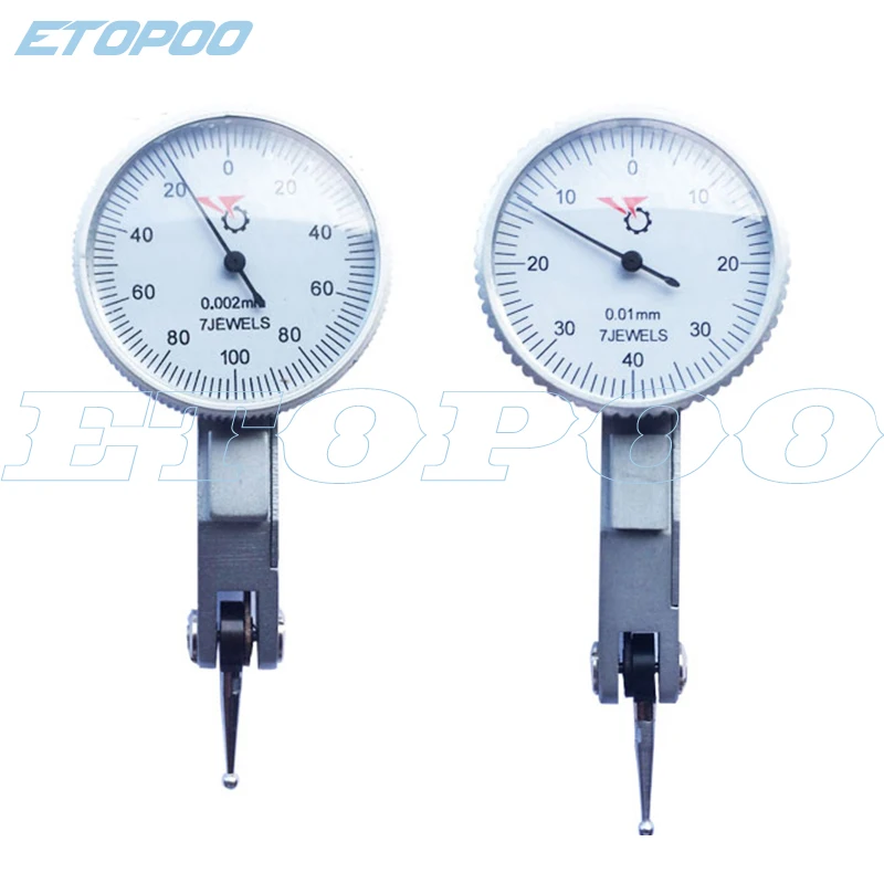 

0-0.2 mm Lever Precision 0.002mm Level dial Gauge Scale Precision Metric Dovetail Rails 0-0.8mm 0.01mm Dial Test Indicator