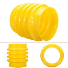 New 17.5cm Yellow Jumping Jack Bellows Boot For Wacker Rammer Compactor Tamper Power Tools Accessories crank shaft for honda gx100 belt type rammer 98cc 2 8hp 4 cycle gasoline engine jumping tamper jack main crankshaft parts