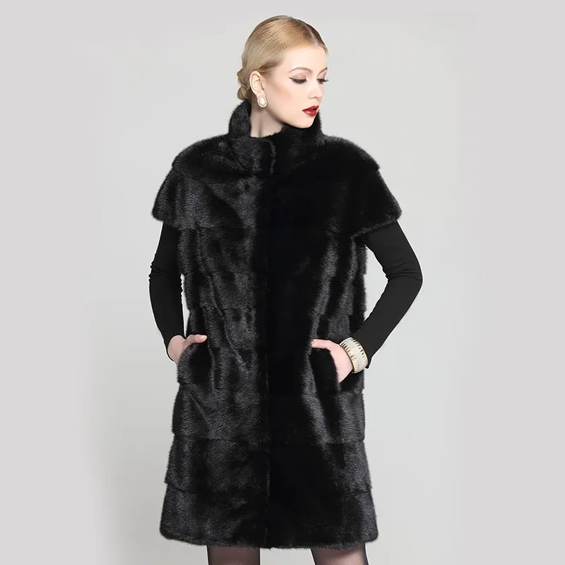 Buy LTG FURLadies Fashion Rex Genuine Mink Coat, Women's Fur Coat With Hoodie
