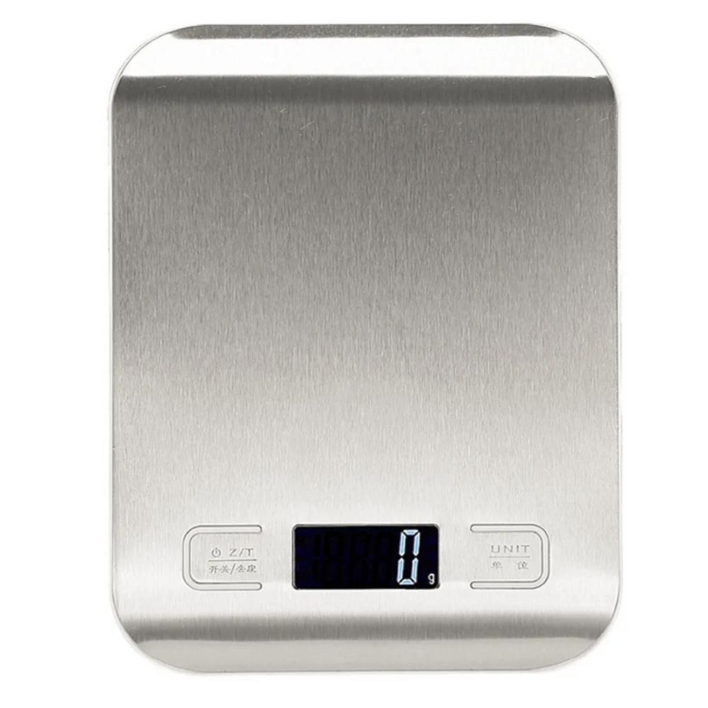 

11LB/5000g Digital Kitchen Scales Stainless Steel Electronic Balance LCD Display Food Scales Kitchen Cooking Measure Tools