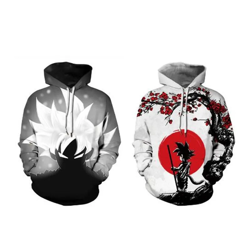 

Dragon Ball Cosplay Son Goku Kakarotto Spandex hoodie Couple sweater 3D digital printing baseball uniform