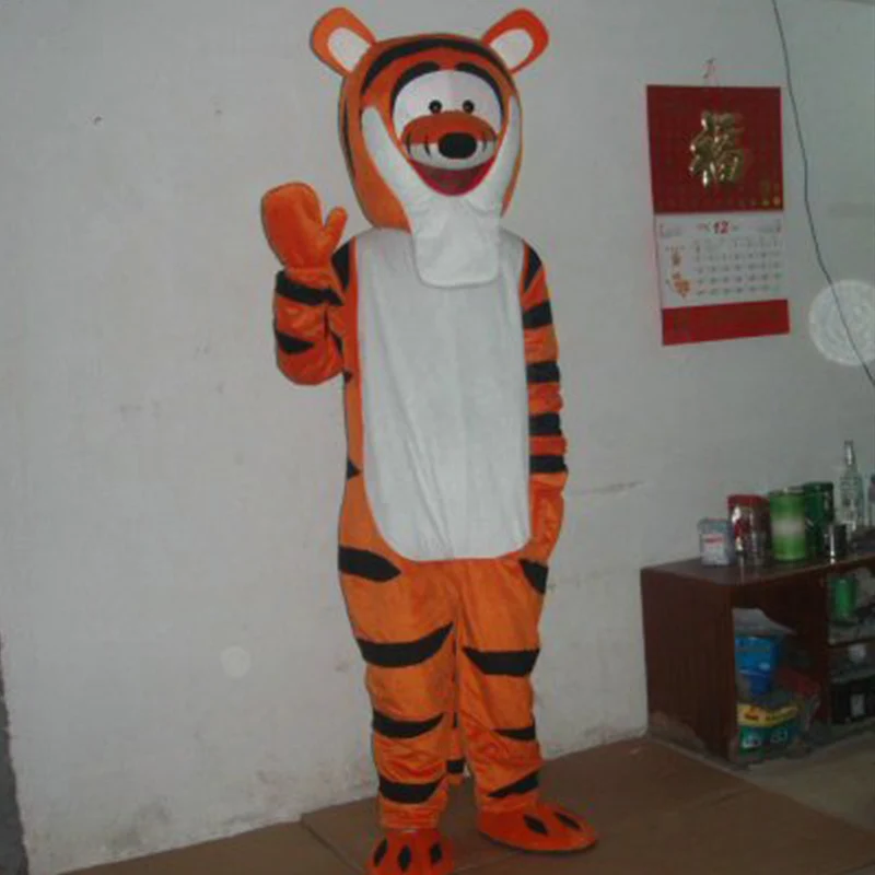 

Wholesale New Plush Jump tiger tigger Mascot Costume Adult Size