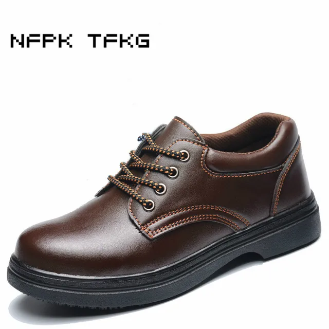 big size 45 46 men brown chef kitchen cook dress shoe steel toe cap size 45 shoes