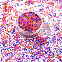 Hh21-212 смесь цветов шестигранной формы блеск для ногтей, гель для ногтей, лак для ногтей макияж и DIY украшения