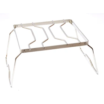 

Foldable Stainless Steel BBQ Rack Portable Barbecue Grill Burner Stand Stove for Outdoor Picnic Hiking Travel Dropshiping